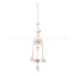 Hanging Crystal Aurora Wind Chimes&nbsp;HJEW-Z003-06