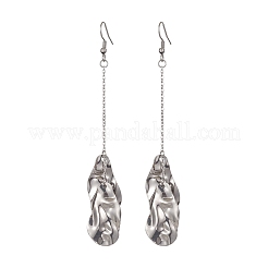 Tarnish Resistant 201 Stainless Steel Geometry Long Dangle Earrings with 304 Stainless Steel Pins&nbsp;EJEW-JE05417