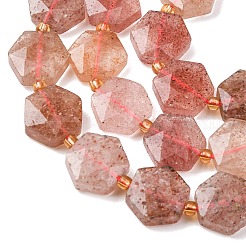 Natural Strawberry Quartz Beads Strands&nbsp;G-H344-A04-01