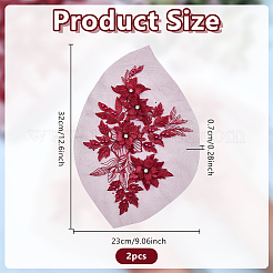 Flower Polyester Embroidery Ornament Accessories&nbsp;DIY-WH0061-029