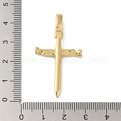 Rack Plating Brass Micro Pave Clear Cubic Zirconia Pendants&nbsp;KK-B092-05G