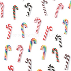 64Pcs 8 Styles Christmas Handmade Polymer Clay Beads&nbsp;CLAY-FS0001-49