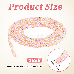 AB Plastic Glitter Sequin Rope for DIY Wedding Dresses Costume Clothing Shoes Jewelry Accessory&nbsp;OCOR-WH20007-02A-04
