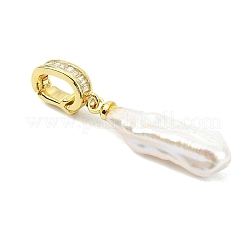 Natural Baroque Keshi Pearl Pendants&nbsp;PALLOY-JF05286