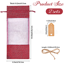 Jute Cloth Wine Bottle Storage Pouches&nbsp;ABAG-WH20018-15A