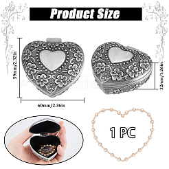 1Pc Tibetan Style Alloy Box&nbsp;CON-SC0001-16