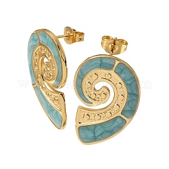 Brass Stud Earrings for Women&nbsp;KK-CBA9D38-03G-02