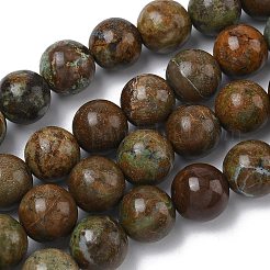 Natural Green Opal Beads Strands&nbsp;G-K365-F04-14mm