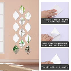 DIY Self-adhesive Acrylic Mirror Wall Decoration&nbsp;DIY-WH0449-93