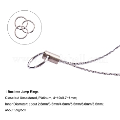 1 Box Iron Open Jump Rings&nbsp;IFIN-X0005-P-B
