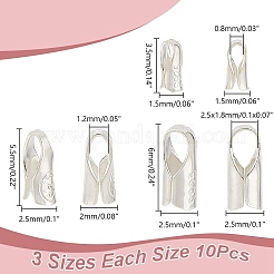 3 Styles 925 Sterling Silver Cord End&nbsp;STER-PH0002-45
