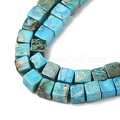 Dyed Synthetic Imperial Jasper Beads Strands&nbsp;G-H087-F02-01B-1