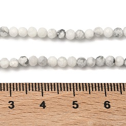 Natural Howlite Beads Strands&nbsp;G-B168-A01-3mm