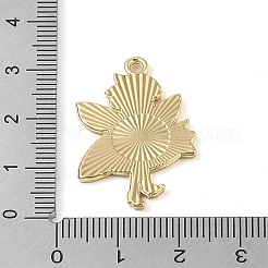 Golden Plated Alloy Eanaml Pendants&nbsp;PALLOY-S184-04G-C