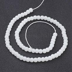 Imitation Jade Glass Beads Strands&nbsp;GMR4mmC26