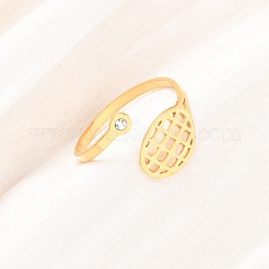 304 Stainless Steel Cuff Open Rings&nbsp;LS-RJEW-D337-01D-G