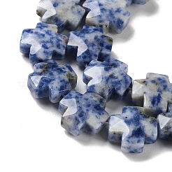 Natural Blue Spot Jasper Beads Strands&nbsp;G-K357-C03-01