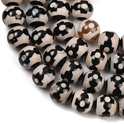 Tibetan Style dZi Beads Strands&nbsp;G-G328-A06-10mm