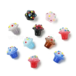 16Pcs 8 Colors Handmade Lampwork Enamel Bumpy Beads&nbsp;LAMP-CJ0002-72