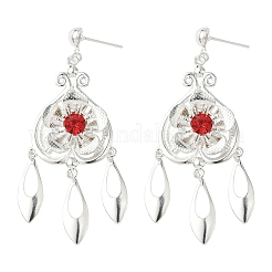 Electroplated Brass Chandelier Earrings&nbsp;EJEW-Z129-05S