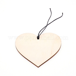Natural Wood Pendant Decorations&nbsp;DIY-WH0204-05