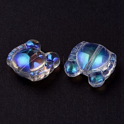 Transparent Electroplate Glass Beads&nbsp;GLAA-YW0003-08