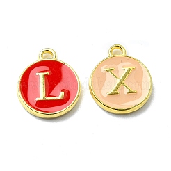 (Defective Closeout Sale)Platinum & Golden Plated Alloy Enamel Charms&nbsp;ENAM-XCP0001-42PG