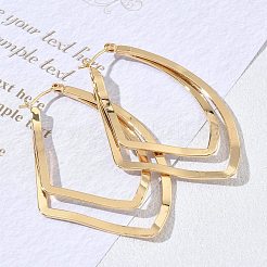 Brass Hoop Earrings for Women&nbsp;KK-CBA4112-08G