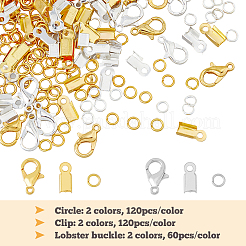 120Pcs 2 Color Zinc Alloy Lobster Claw Clasps&nbsp;DIY-HY0001-37
