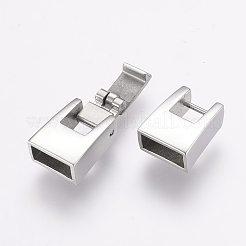 Tarnish Resistant 304 Stainless Steel Fold Over Clasps&nbsp;STAS-E144-148P