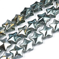 Electroplate Glass Beads Strand&nbsp;EGLA-S188-18
