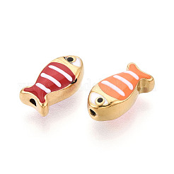 304 Stainless Steel Enamel Beads&nbsp;STAS-N124-38G