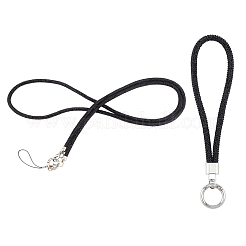 2Pcs 2 Styles Zinc Alloy Resin Universal Cell Phone Strap Crossbody Neck Strap Phone Charms&nbsp;AJEW-CP0008-93B