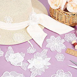 AHADEMAKER 20Pcs 10 Style Sew on Computerized Embroidery Polyester Clothing Patches&nbsp;PATC-GA0001-05