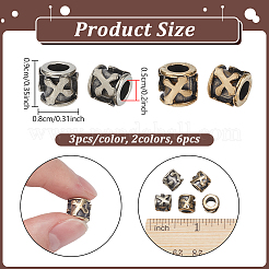 Brass European Beads&nbsp;KK-HS0002-26B