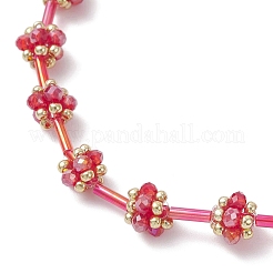 2Pcs 2 Colors Glass Seed Beaded Bracelets for Women&nbsp;BJEW-MZ00216