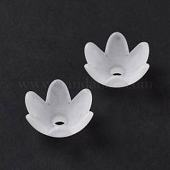 6-Petal Transparent Acrylic Bead Caps&nbsp;OACR-A017-10