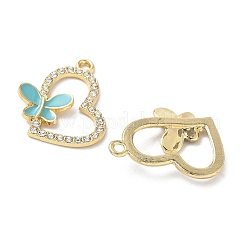 Alloy Enamel and Rhinestone Pendants&nbsp;FIND-C074-03KCG