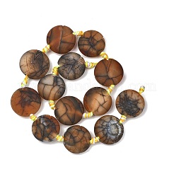 Natural Fire Crackle Agate Beads Strands&nbsp;G-A306-A01-01
