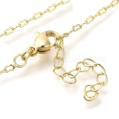 Rack Plating Brass Link Chain Necklaces&nbsp;MAK-L042-01G