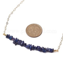 Natural Lapis Lazuli Chip Bib Necklaces&nbsp;NJEW-JN04950-03