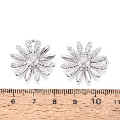 304 Stainless Steel Daisy Pendants&nbsp;STAS-T069-43P