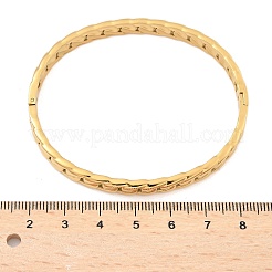 304 Stainless Steel Hinged Bangles for Women&nbsp;AJEW-P127-26G