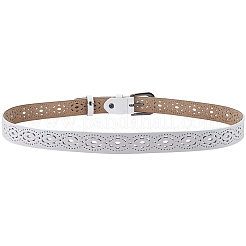 Leather Hollow Chain Belts for Man&nbsp;AJEW-WH20070-165C