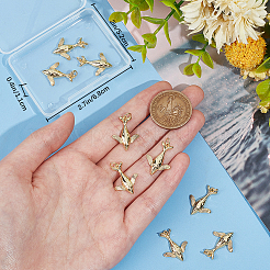 10Pcs Brass Pendants&nbsp;KK-BBC0011-50