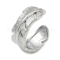 304 Stainless Steel Cuff Open Rings for Women&nbsp;RJEW-L341-03B-P