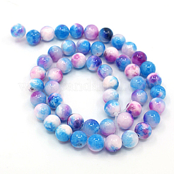 Natural Persian Jade Beads Strands&nbsp;G-D434-8mm-27