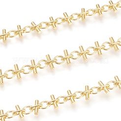 Brass Handmade Link Chains&nbsp;X-CHC-M019-07G