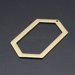 201 Stainless Steel Open Back Bezel Big Pendants&nbsp;STAS-R111-LA191