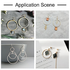 64Pcs 8 Styles 304 Stainless Steel Linking Ring&nbsp;STAS-CD0001-19